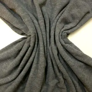 Tracksuiting Fabric Designer Studio Light Weight Ribbed Dark Grey