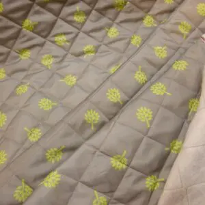 Quilting Fabric Box Quilt Pear Tree Grey Lime