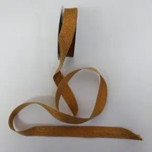 Christmas Ribbon 25mm Chevrons Copper