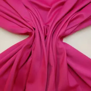 Crepe Backed Satin Fabric Dress Weight Sandringham Lipstick Cerise