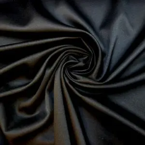 Crepe Backed Satin Fabric Dress Weight Sandringham Black