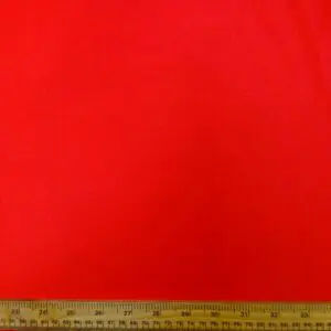 Silk Fabric Suiting Woven With Wool Poppy Red
