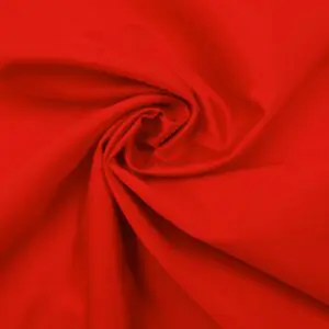 Silk Fabric Suiting Woven With Wool Poppy Red