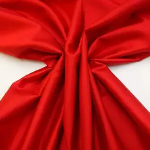 Silk Fabric Suiting Woven With Wool Poppy Red