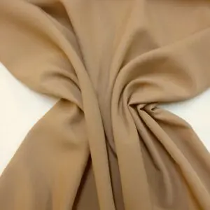 Suiting Fabric Bi Stretch Banqueting Polyester Plain Camel