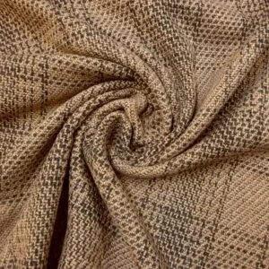 Jacketing Fabric Plaid Pleasure Check Salmon Black