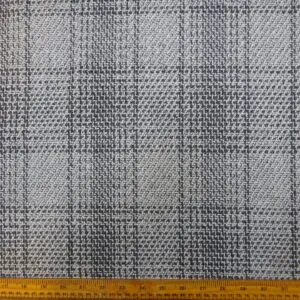 Jacketing Fabric Plaid Pleasure Check Grey Ivory