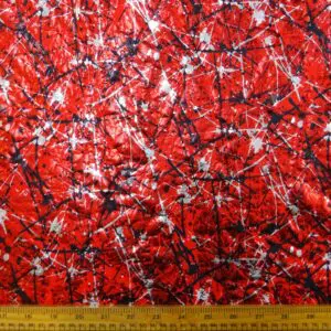 Lycra Fabric Storm Warrior Red