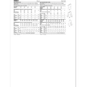 Simplicity Sewing Pattern 9851