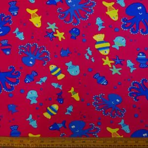 Corduroy Fabric Skinny Rib A Fishy Octopus