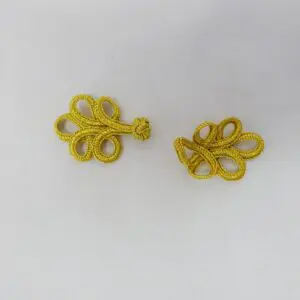 Metallic Frog Fasteners Gold