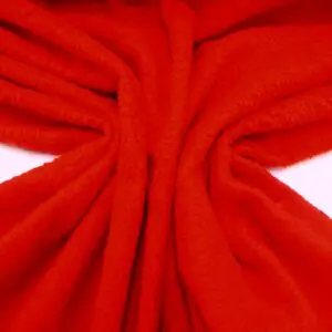 Fur Fabric Monkey Red Rouge