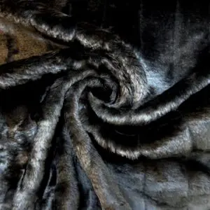 Fur Fabric Mink Black