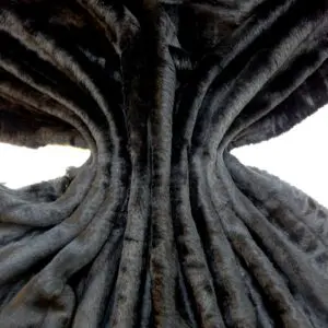 Fur Fabric Mink Black