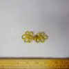 Metallic Frog Fasteners Gold