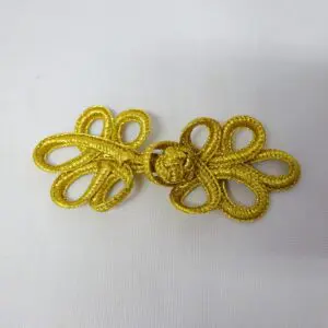 Metallic Frog Fasteners Gold