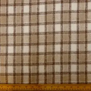 Suiting Fabric Jacketing Brushed Finish Coffee Biscuit Squares