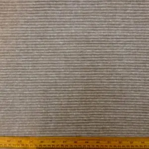 Jersey Fabric Riblets Dusted Muesli Beige