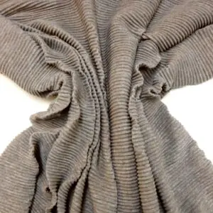 Jersey Fabric Riblets Dusted Muesli Beige