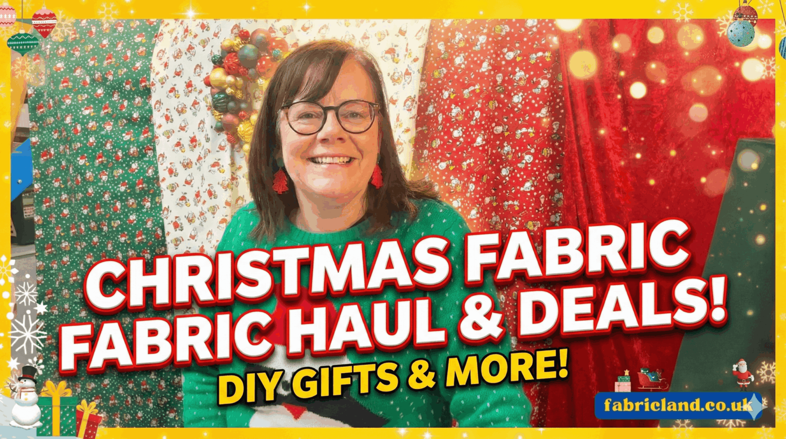 Christmas Fabrics Haul Video