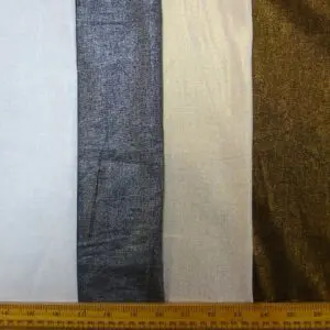 Linen Suiting Fabric Metallic Faced Designer Studio