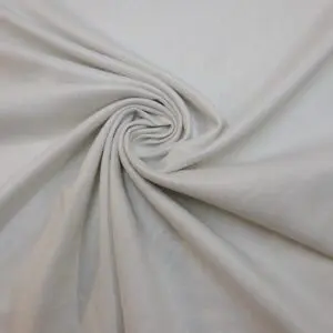 Linen Suiting Fabric Metallic Faced Designer Studio White/Silver