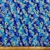 Lycra Fabric Blue Water Stars Foil Print
