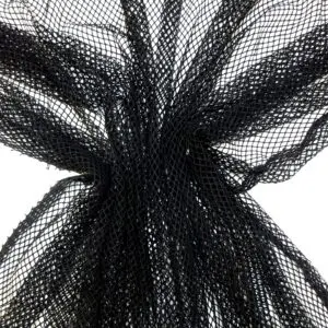 Fish Stretch Netting Fabric Black