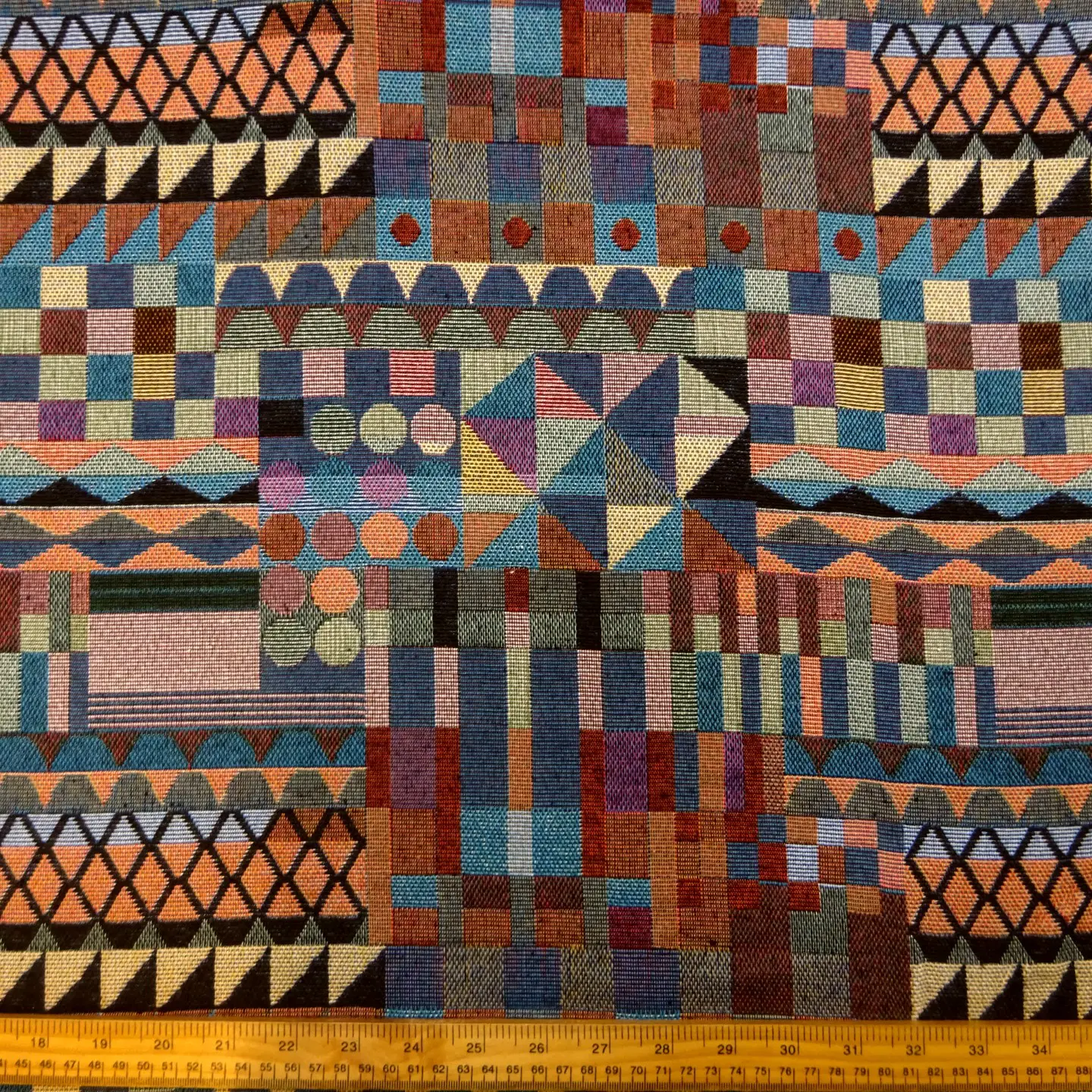 Curtain Fabric Tapestry Weight Brazil Diablo Jade Blue