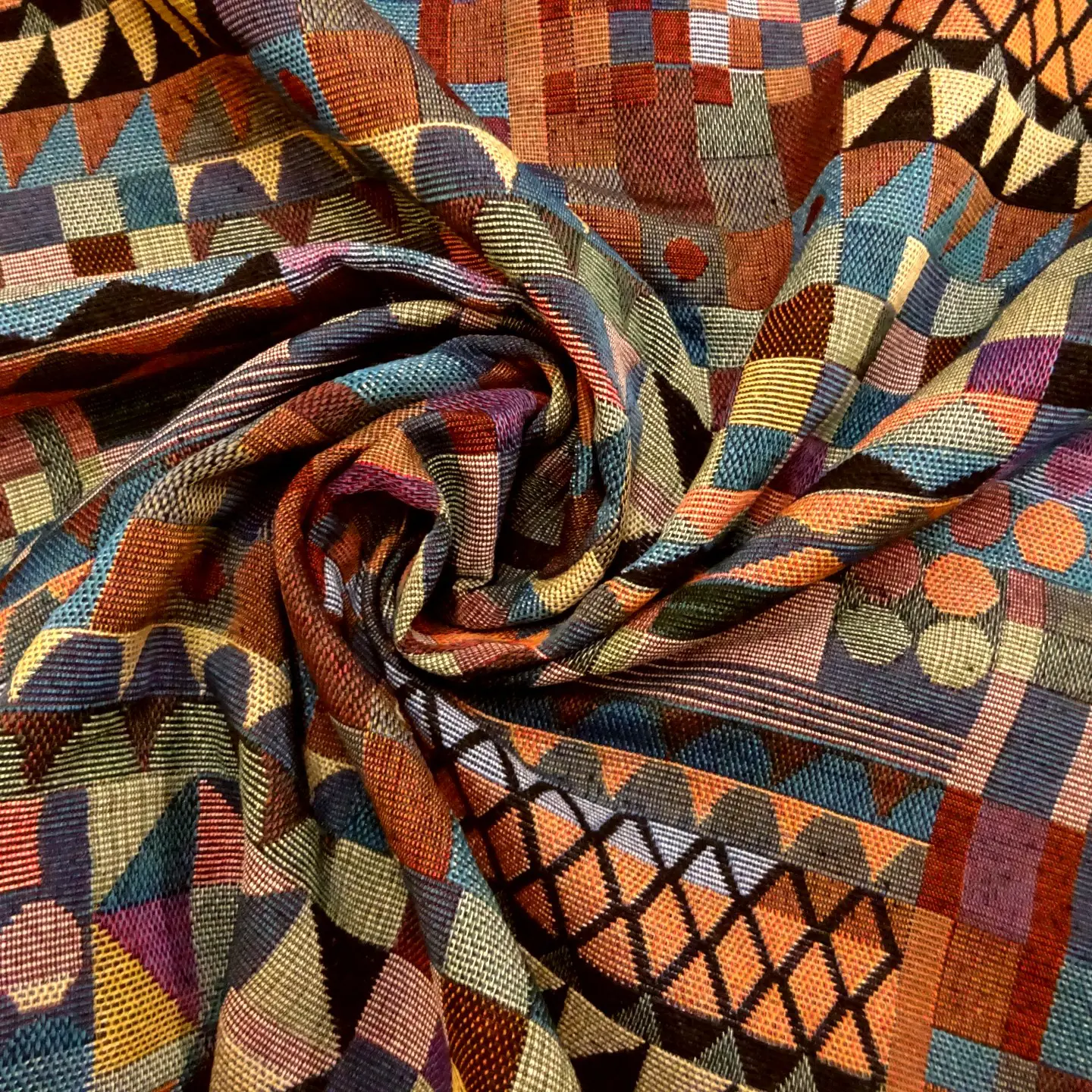 Curtain Fabric Tapestry Weight Brazil Diablo Jade Blue