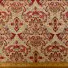 Curtain Fabric Tapestry Weight Fleur Cloisters Beige Red