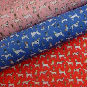 Polyester Cotton Fabric Dog Fest