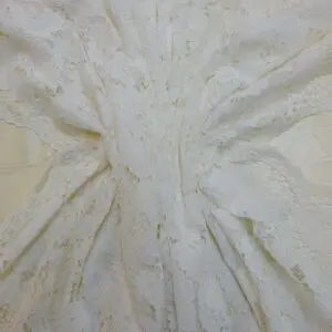Lace Fabric Corded Malta Ivory