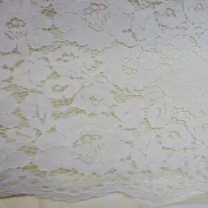 Lace Fabric Corded Malta Ivory