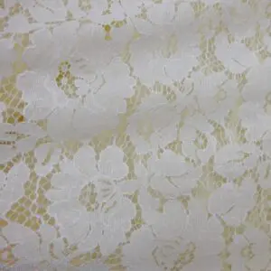 Lace Fabric Corded Malta Ivory