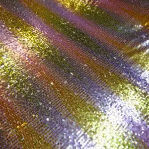 Sequin Fabric Drop Sequins On Ivory Mesh Lilac Lime