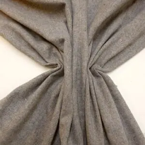 Suiting Fabric English Hopsack Porridge Grey