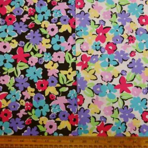 Cotton Lawn Fabric Candy Wallflowers Liberty Floral