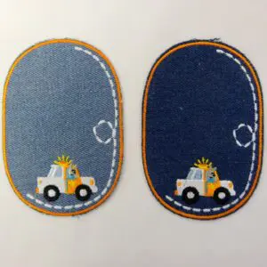 Sew On Motif Patch Police Car