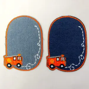 Sew On Motif Patch Fire Engine