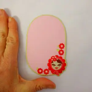 Sew On Motif Patch Russian Doll Pink