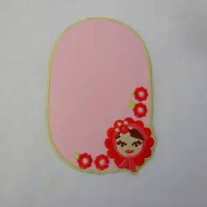 Sew On Motif Patch Russian Doll Pink