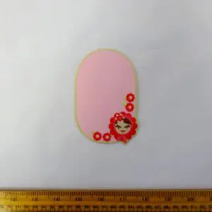 Sew On Motif Patch Russian Doll Pink