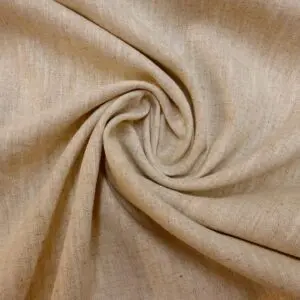 Pure Organic Linen Mix Fabric Suiting 210gsm Natural
