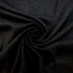 Linen Fabric Suiting Smokey Black