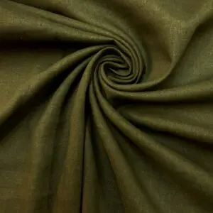 Linen Fabric Suiting Khaki Olive