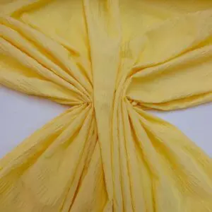 Seersucker Fabric Cotton Classic Picnics Canary Yellow