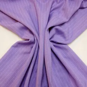 Suiting Fabric Pin Stripe Lavender