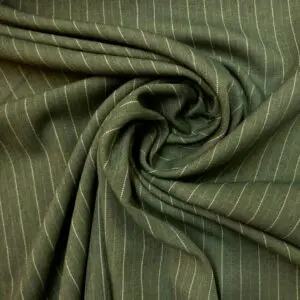Suiting Fabric Pin Stripe Sage