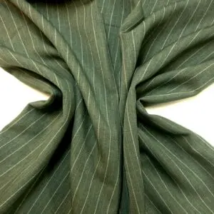 Suiting Fabric Pin Stripe Sage